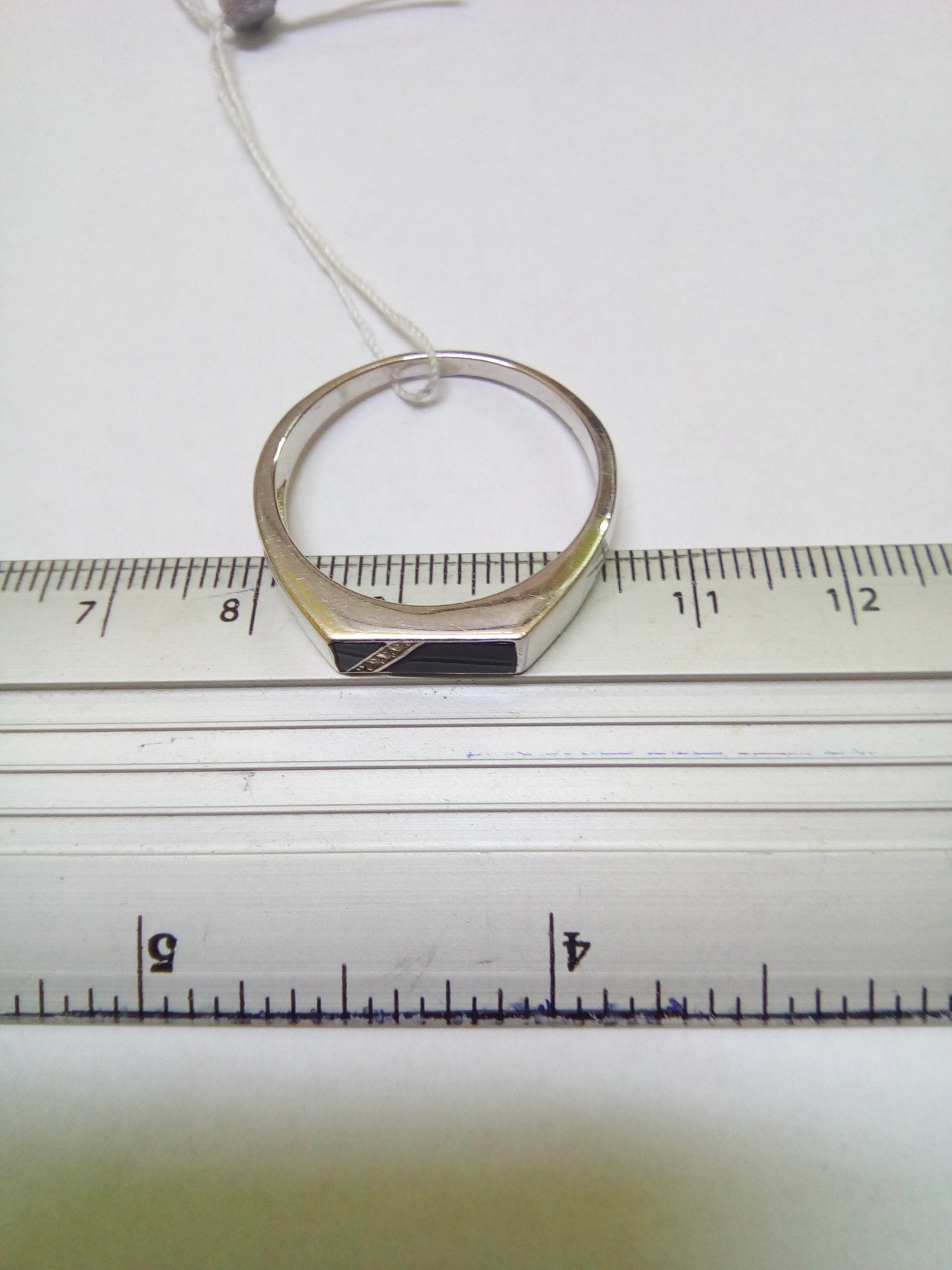 Серебряный перстень с цирконием (30828173) 4