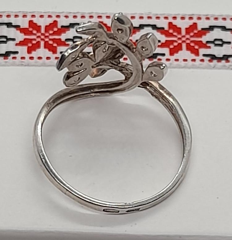 Серебряное кольцо с цирконием (31765152) 3