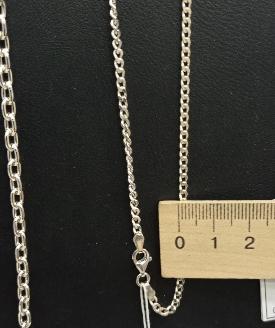 Срібний ланцюжок з плетінням панцирне (30513536) 1