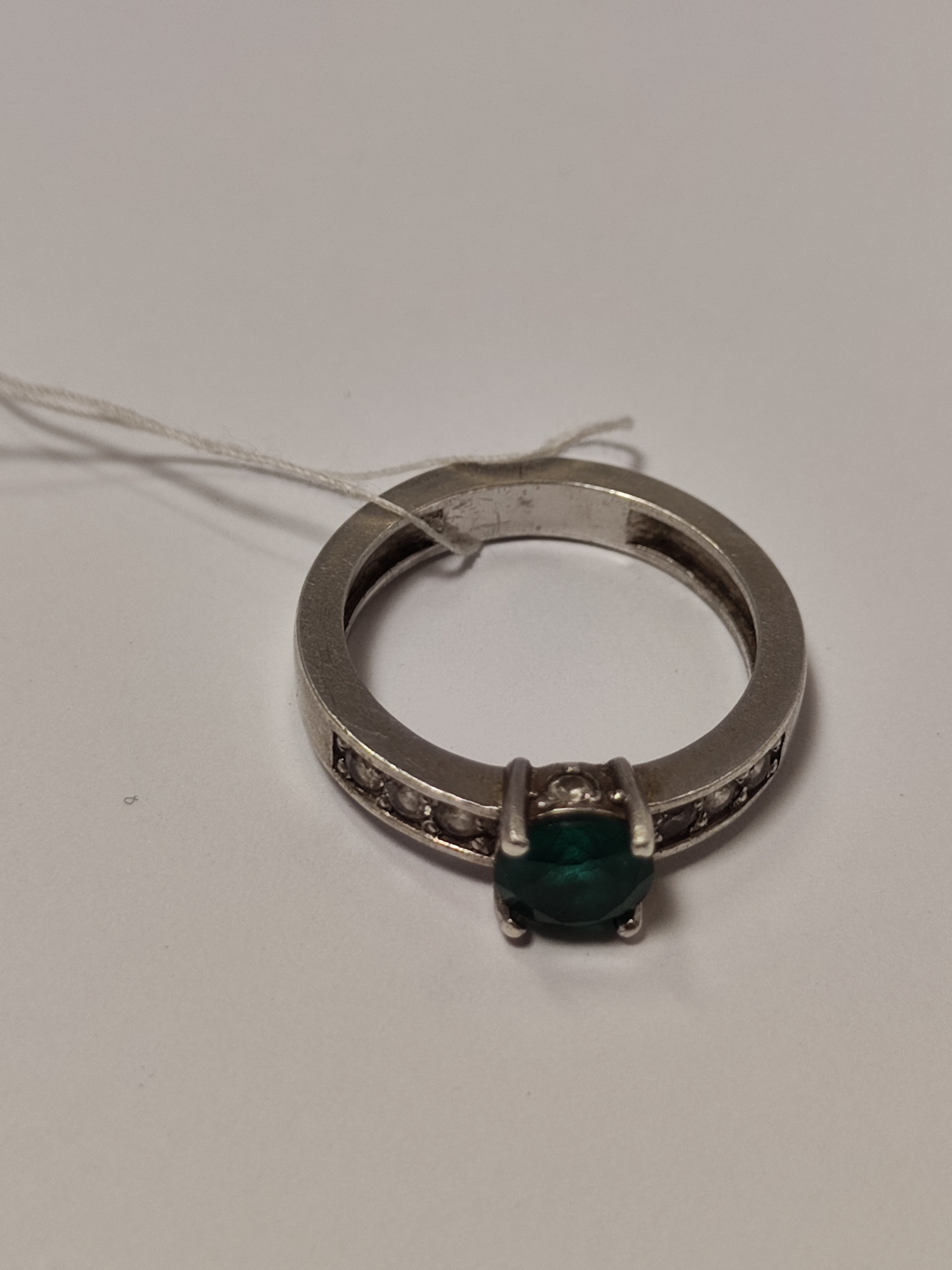 Серебряное кольцо с цирконием (33590743) 2