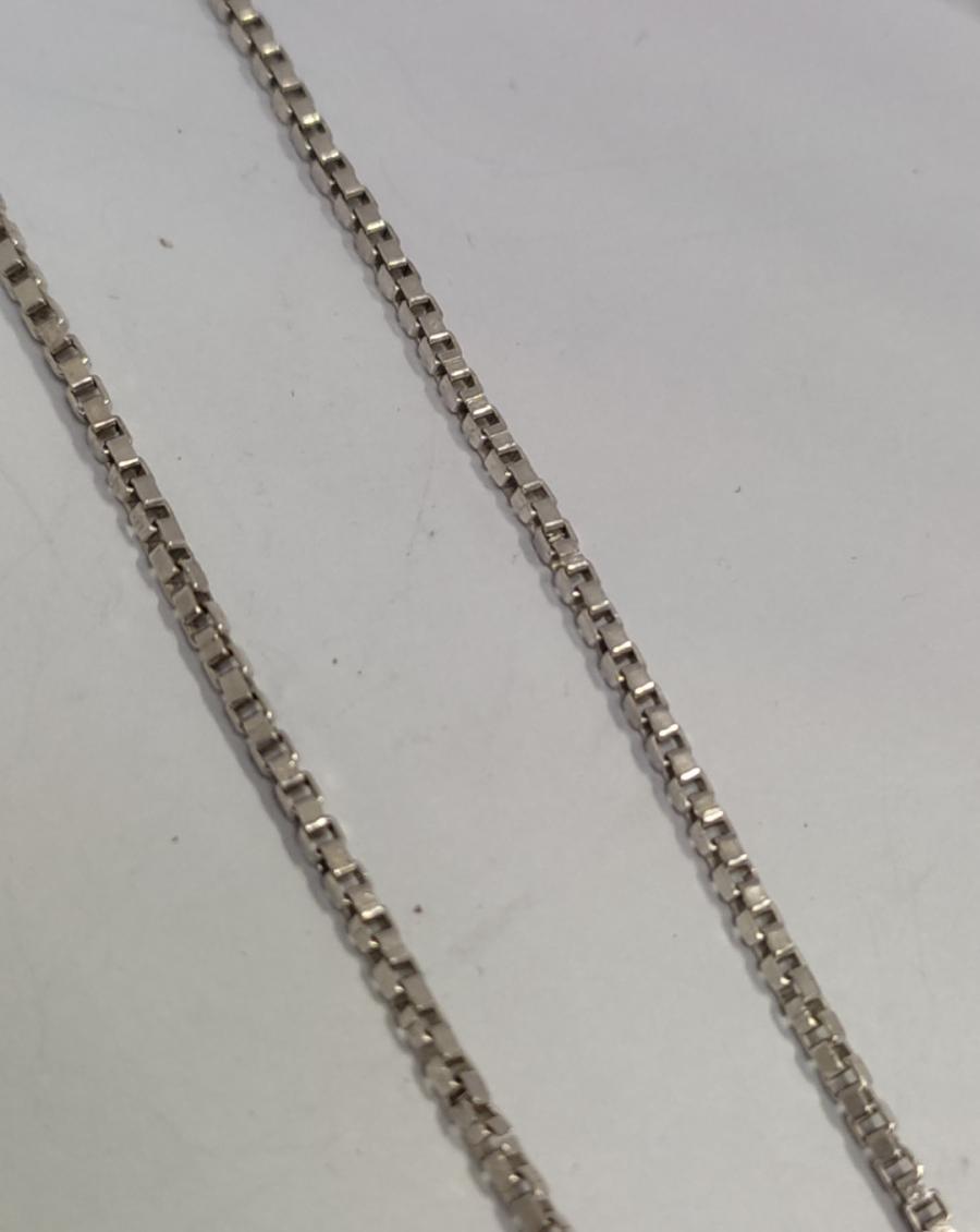Серебряная цепь с плетением Венецианское (33751095) 1