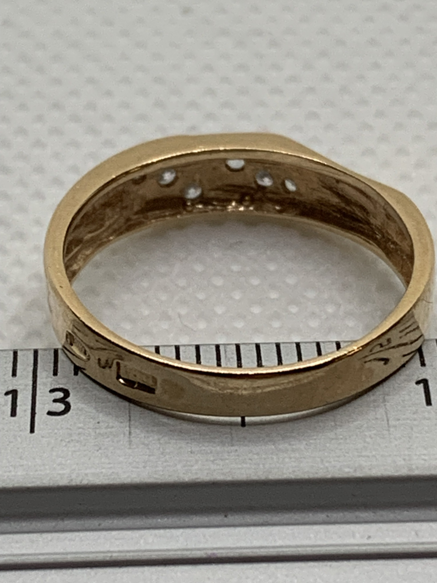 Кольцо из красного и белого золота с цирконием (32584560)  2