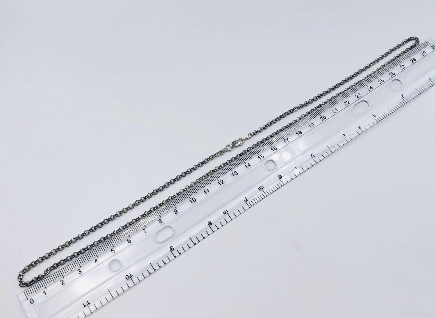 Срібний ланцюг із плетінням ролло (33720234) 1