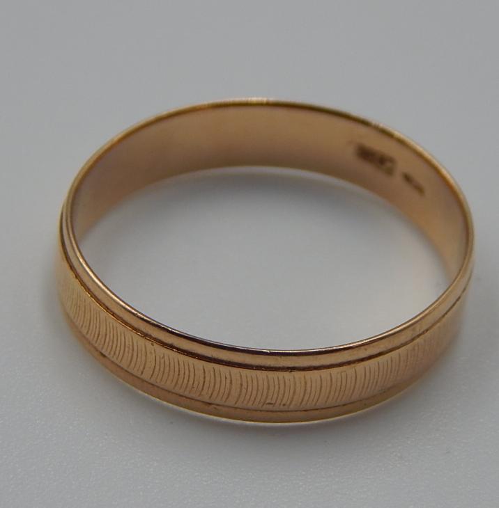 Обручальное кольцо из красного золота (32060347)  4