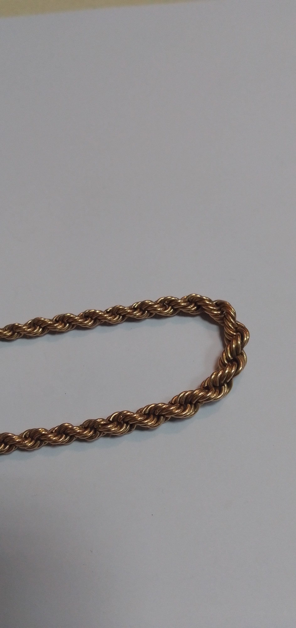 Цепь из красного золота с плетением Веревочка (31909679) 3