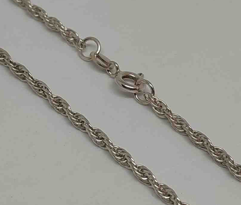 Серебряная цепь с плетением Кордовое (28266241) 0
