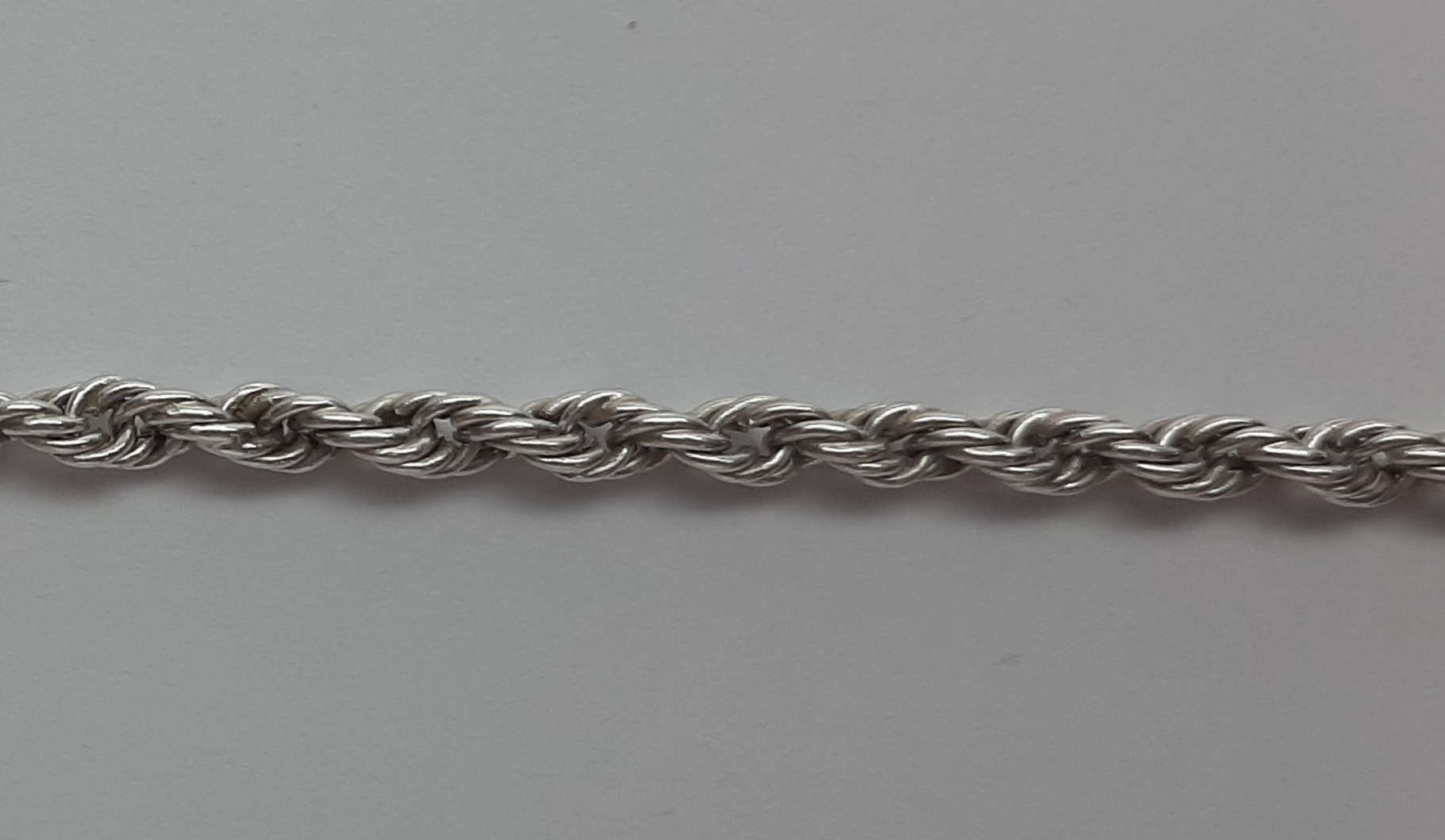 Серебряная цепь с плетением Веревочка (28421941) 1