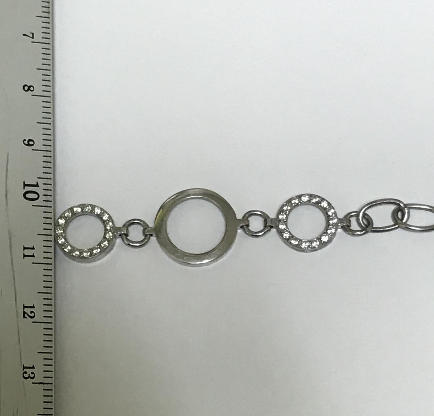 Срібний браслет із цирконієм (29341853) 4