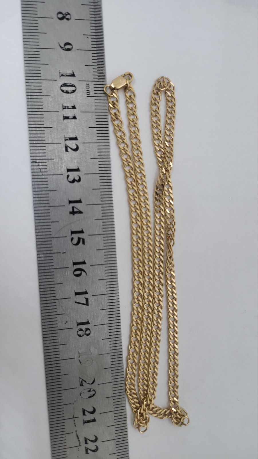 Ланцюжок з жовтого золота з плетінням подвійний Ромб (33359710) 3