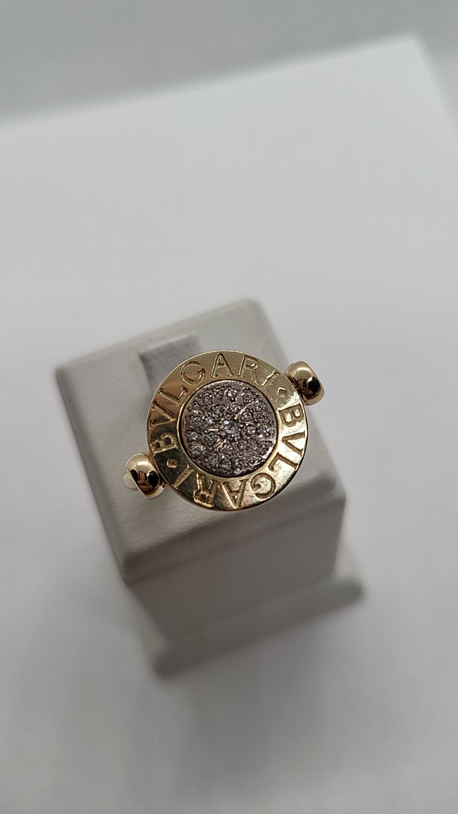 Кольцо из желтого и белого золота с ониксом и бриллиантом (-ми) (30190655) 5