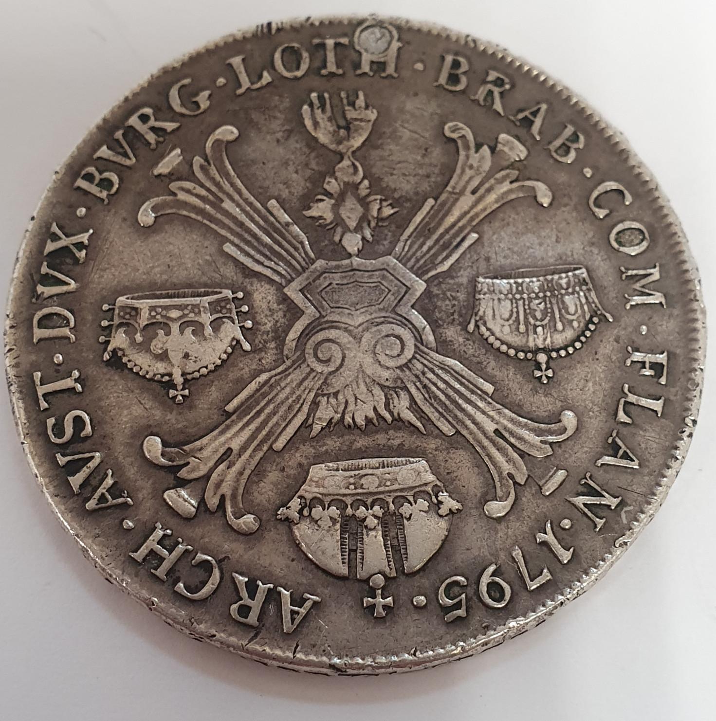 Серебряная монета 1 кроненталер 1795 Австрийские Нидерланды (33608003) 1