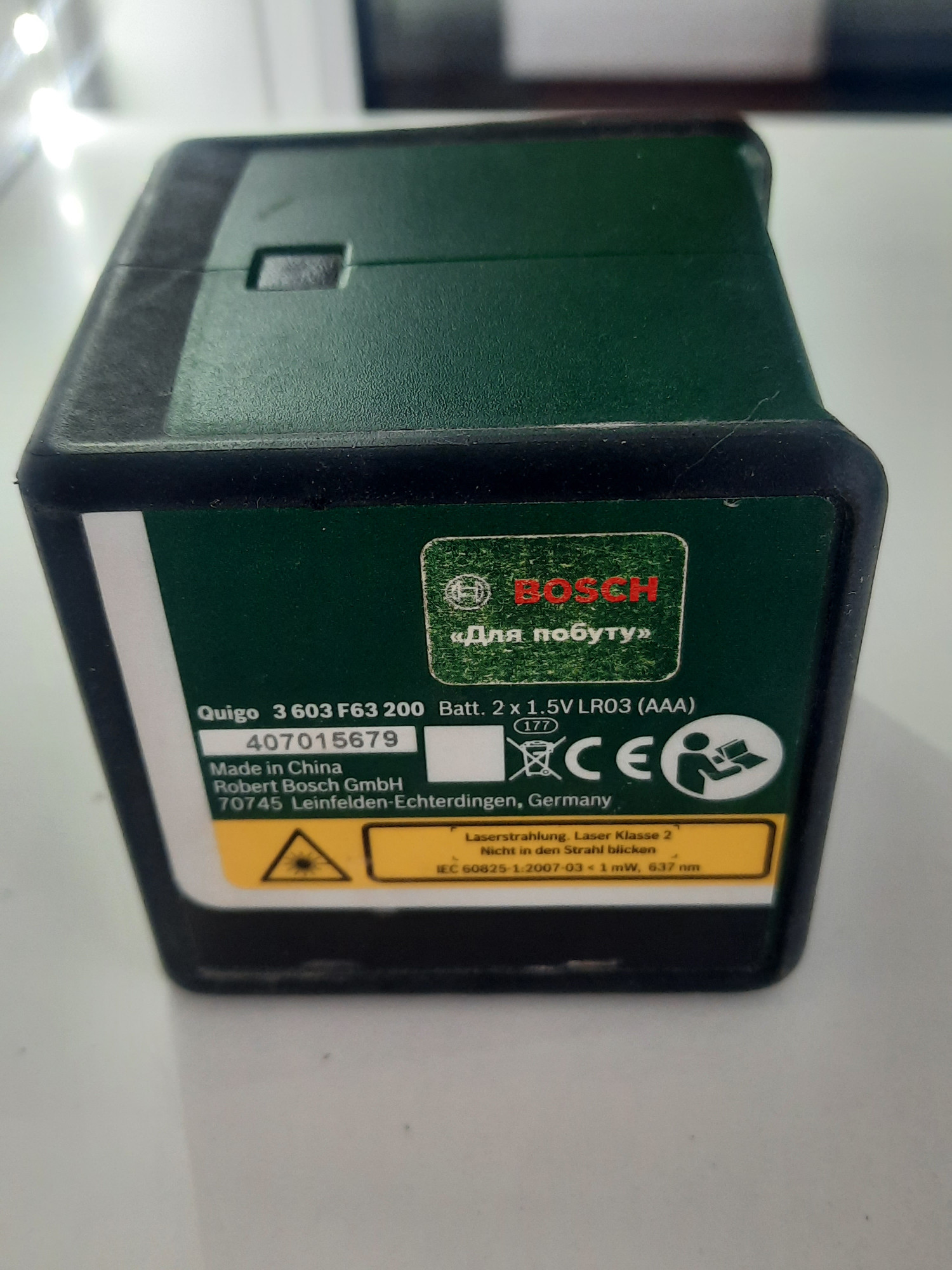 Лазерный нивелир Bosch Quigo (3603F63200) 0