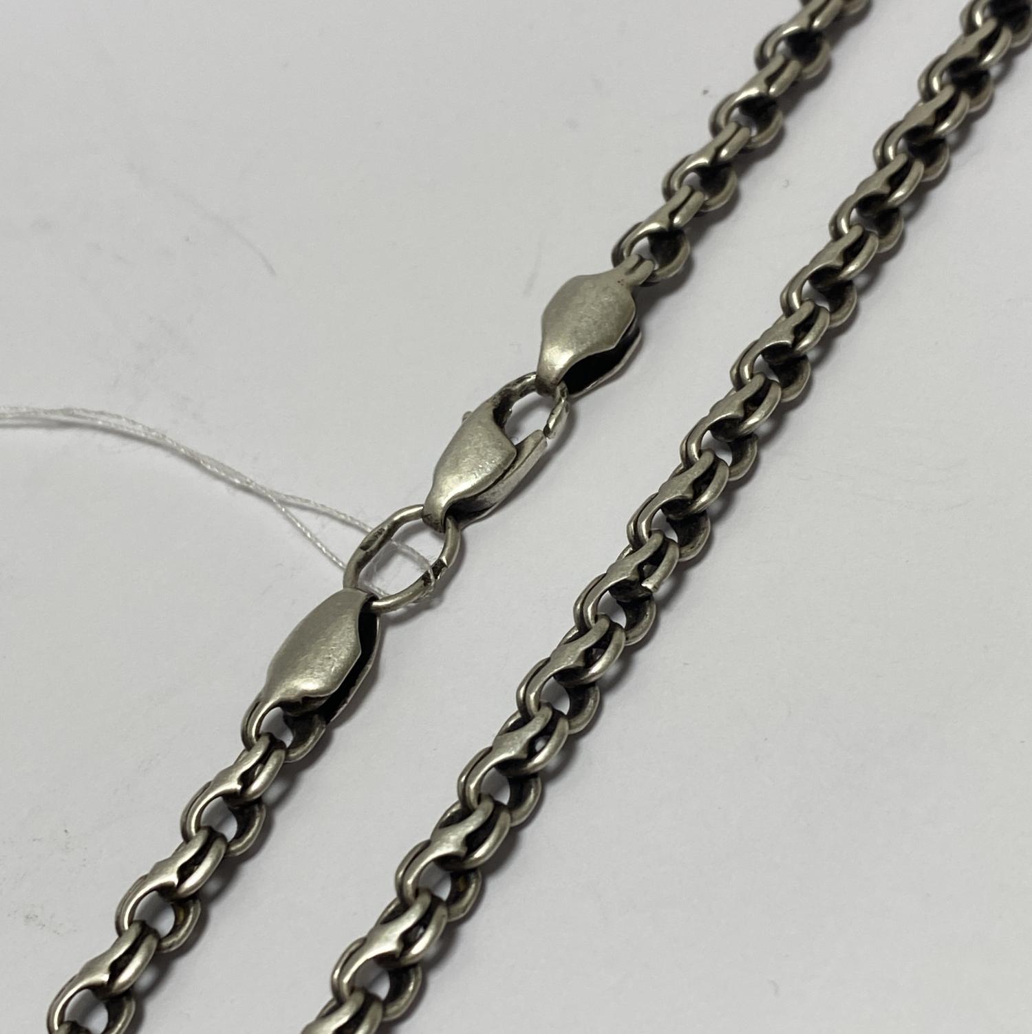 Срібний ланцюг з плетінням Струмочок (33532115) 0