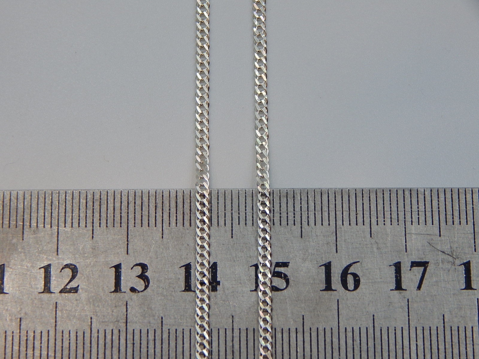 Серебряная цепь с плетением Двойной ромб (32198300) 2