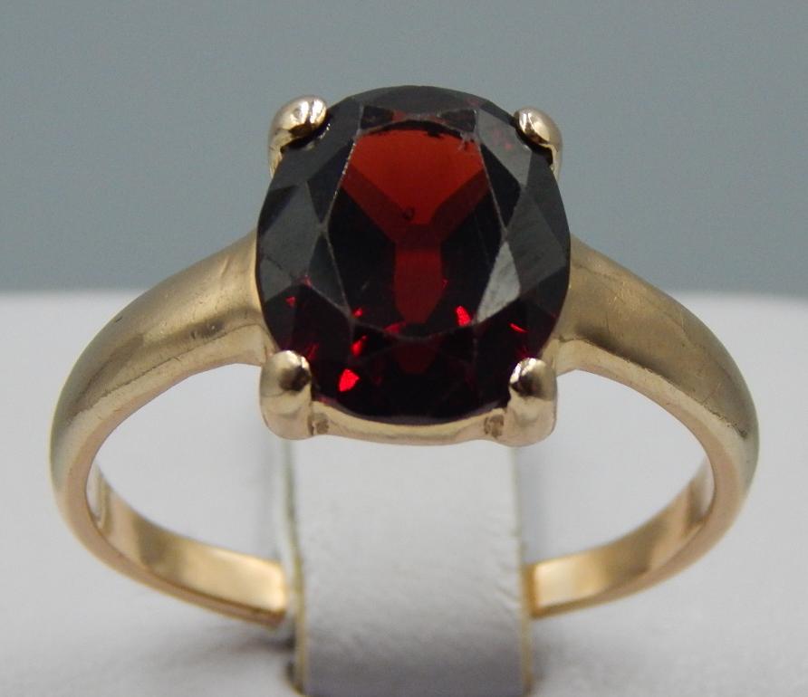 Кольцо из красного золота с цирконием (32333646)  0