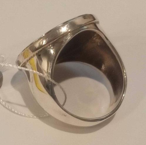 Серебряный перстень с эмалью и цирконием (28264421) 1