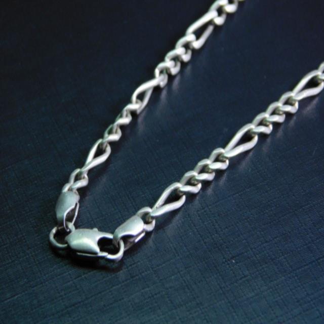Серебряная цепь с плетением Картье (30515125) 0