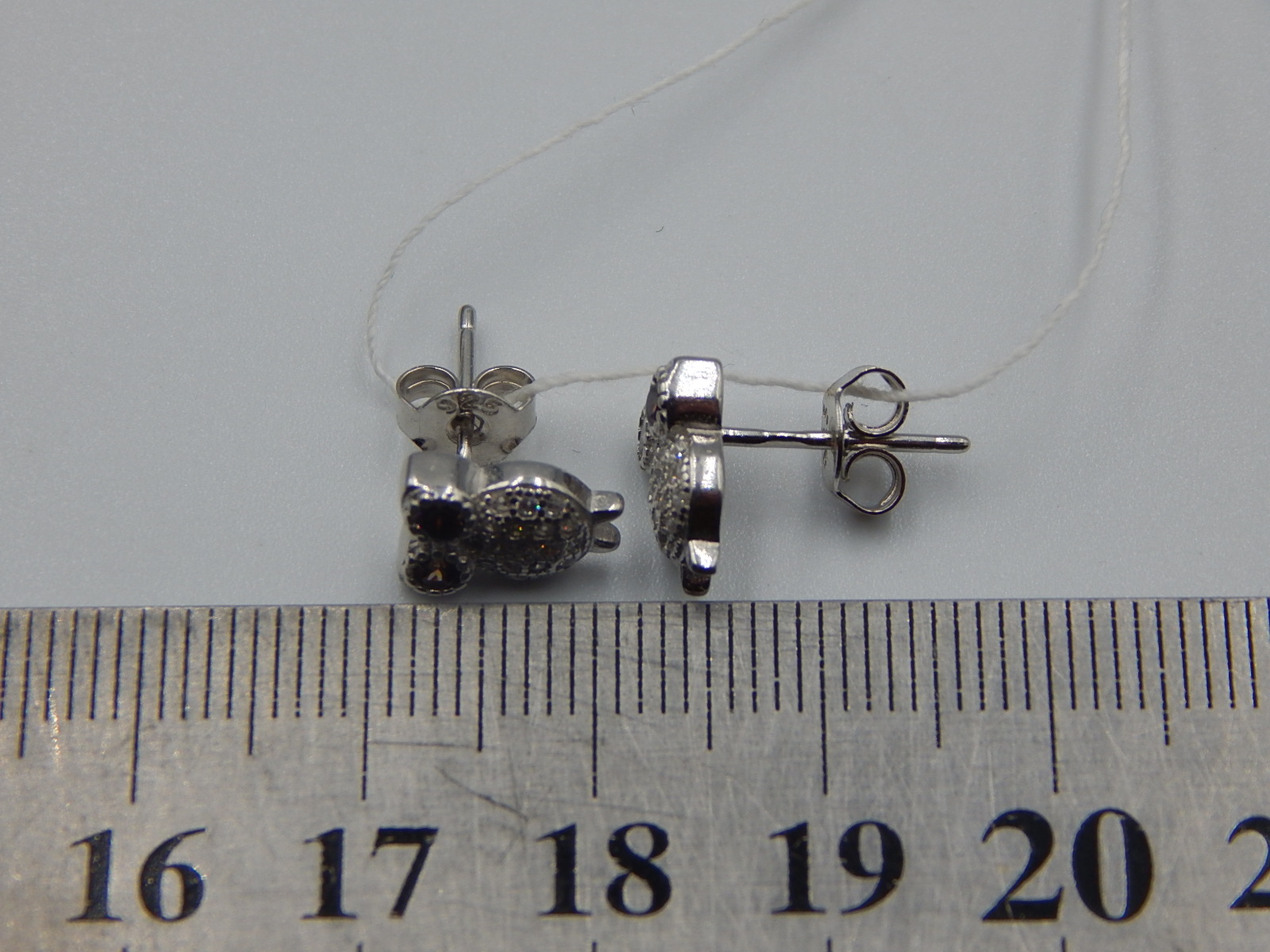 Срібні сережки з цирконієм (31061126) 3
