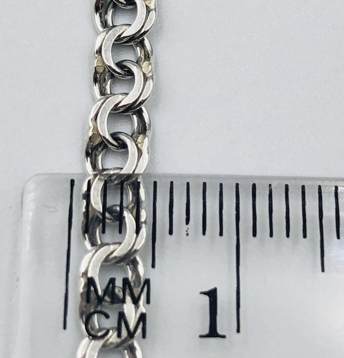 Серебряная цепь с плетением Бисмарк (33720305) 2