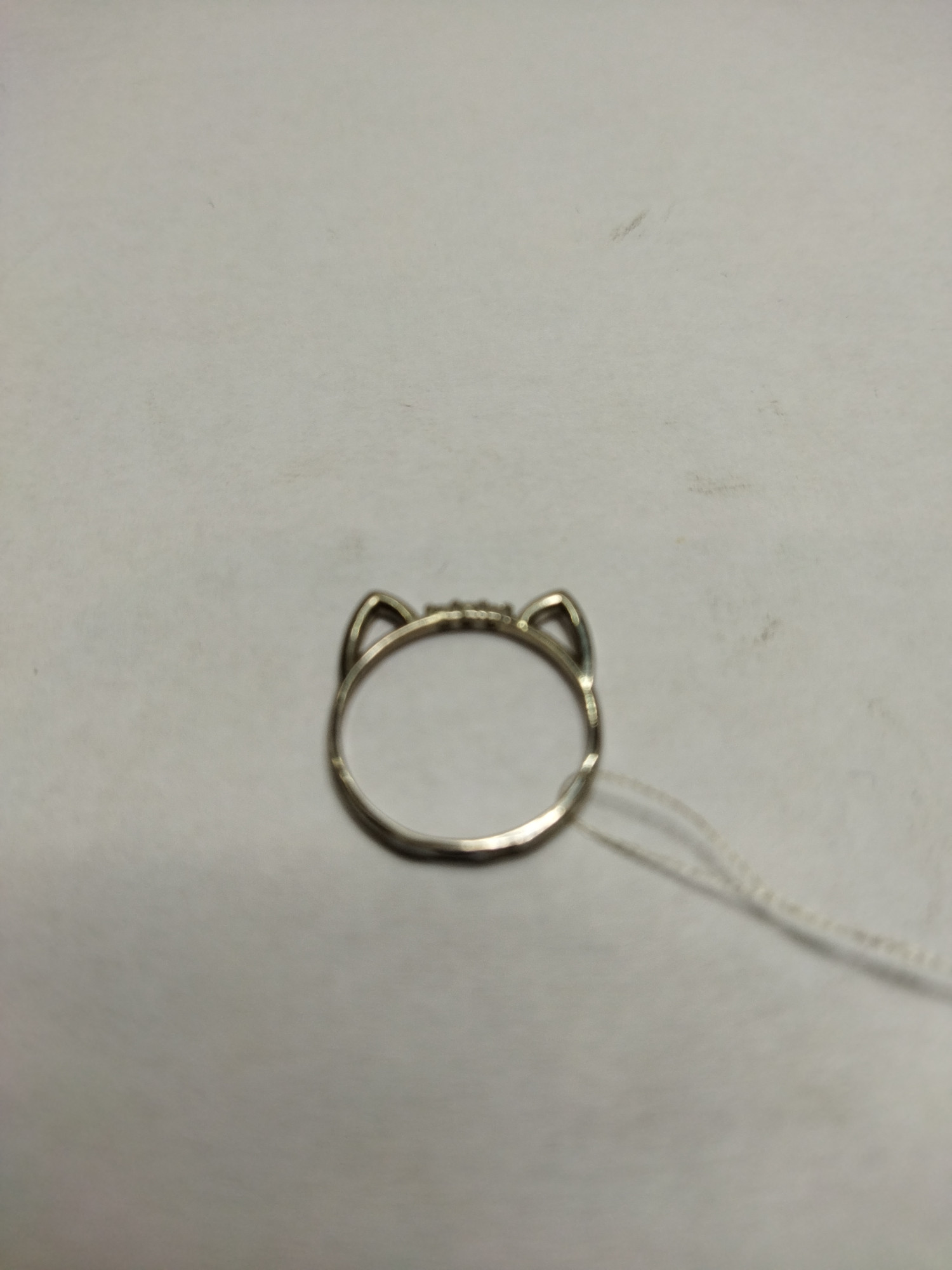 Серебряное кольцо с цирконием (30514187) 5