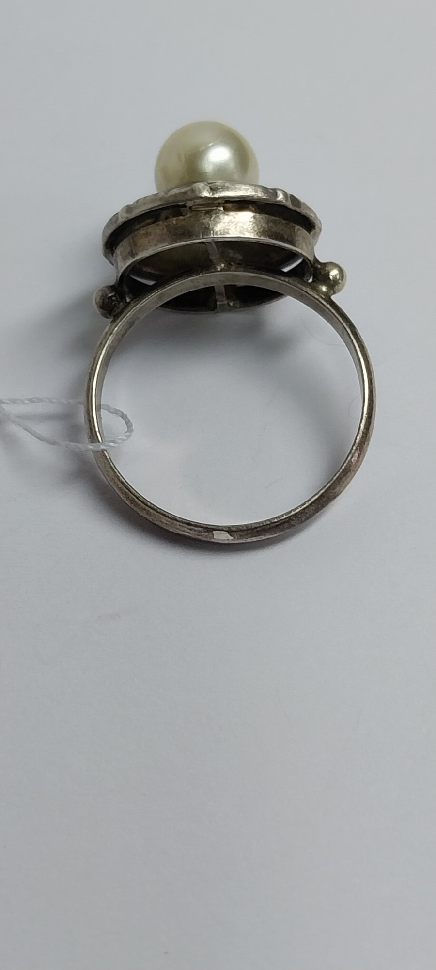 Серебряное кольцо с жемчугом (33808438) 2