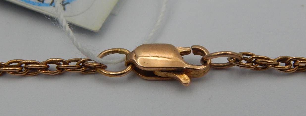 Цепь из красного золота с плетением Кордовое (28536628) 1