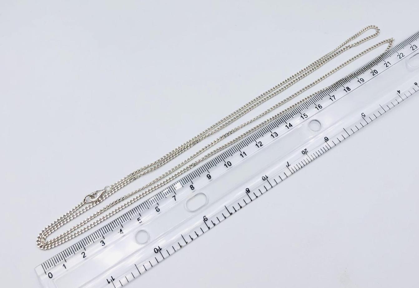Серебряная цепь с плетением панцирное (33720323) 1