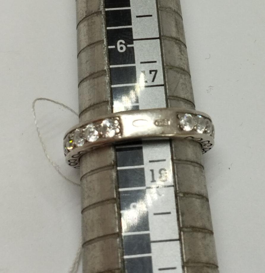 Серебряное кольцо с цирконием (33753252) 2