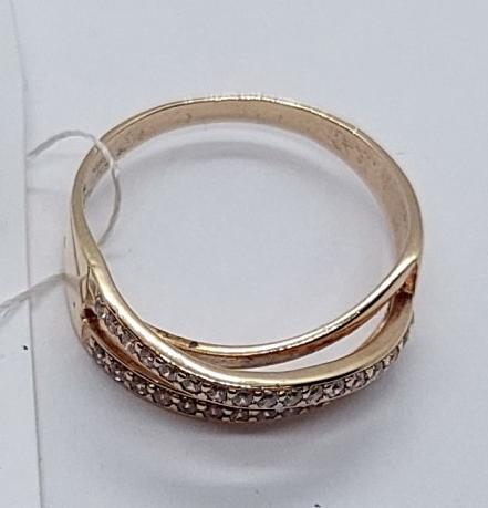 Кольцо из красного золота с цирконием (29573589) 3