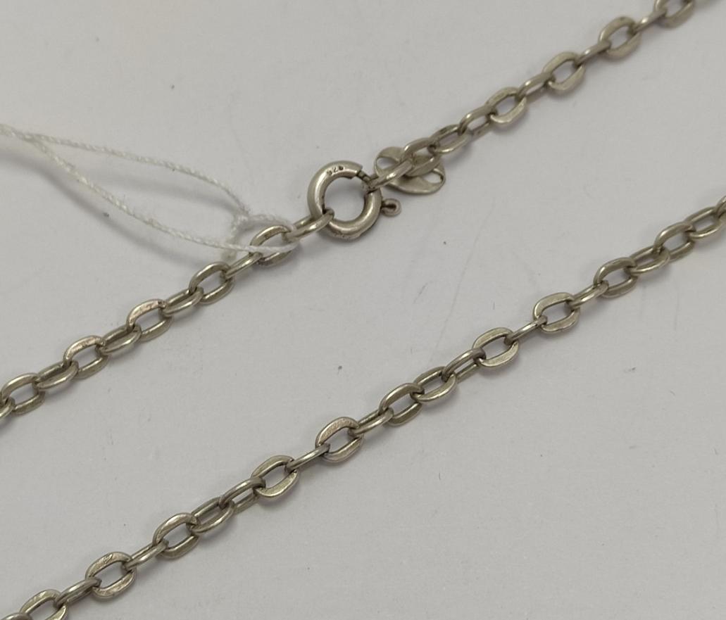 Серебряная цепь с плетением Якорное (33302248) 0