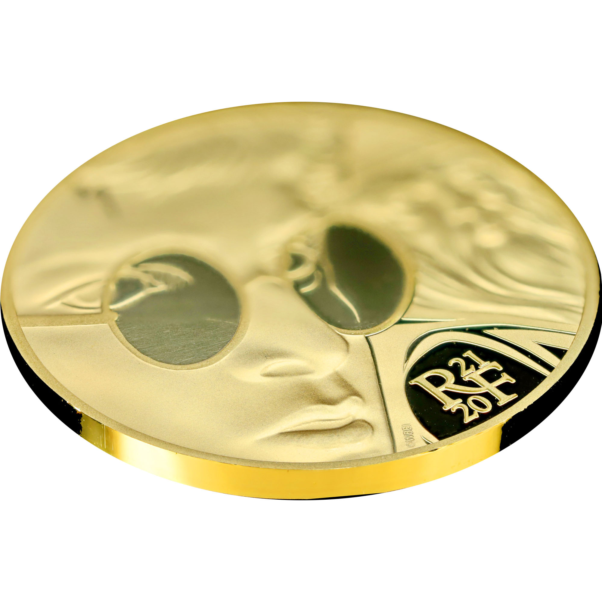 Золотая монета 1/4oz Гарри Поттер И Дамблдор 50 Евро 2021 Франция (33214275) 2