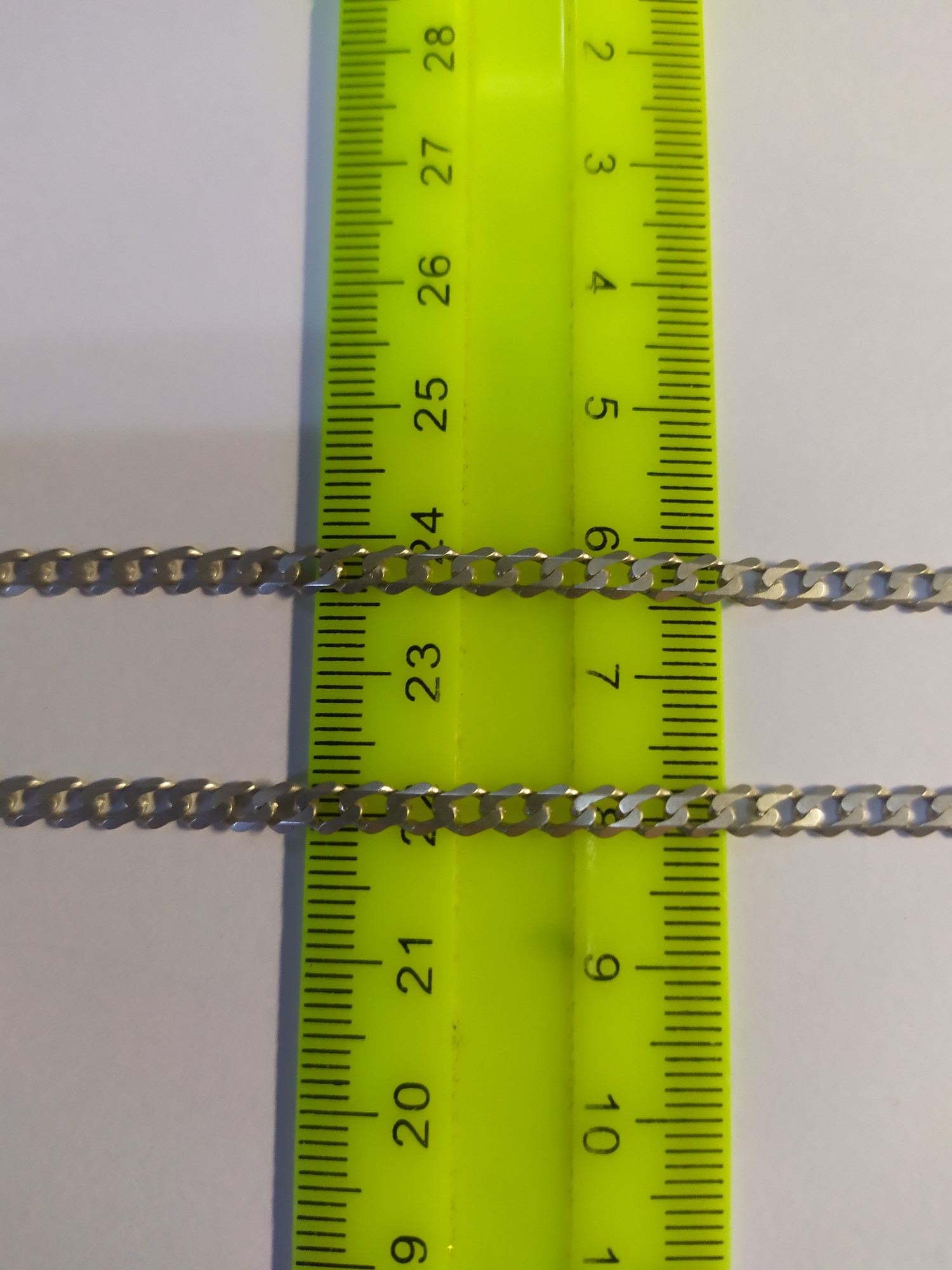 Срібний ланцюг з плетінням панцирне (33794490) 2