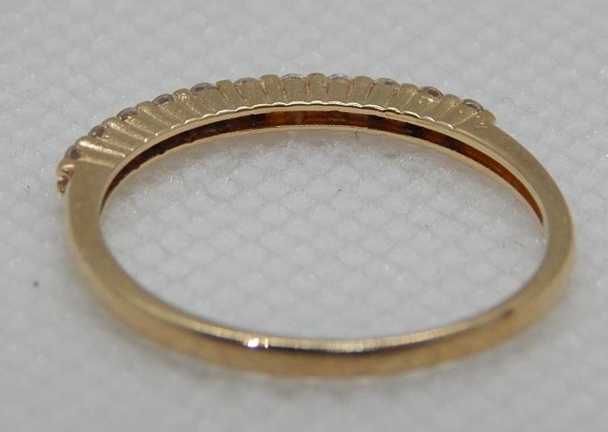 Кольцо из желтого золота с цирконием (30061545) 6