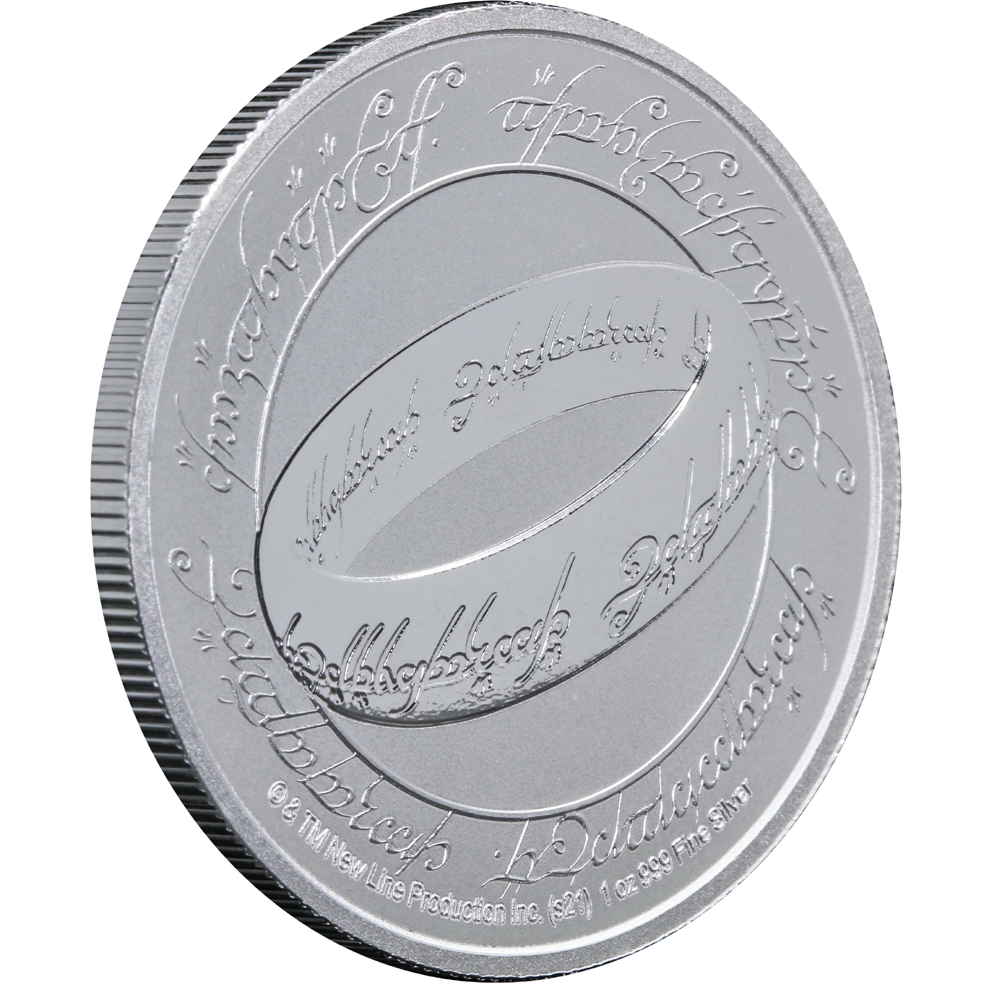 Серебряная монета 1oz Властелин Колец: Единое Кольцо 2 доллара 2021 Ниуэ (33214229) 5