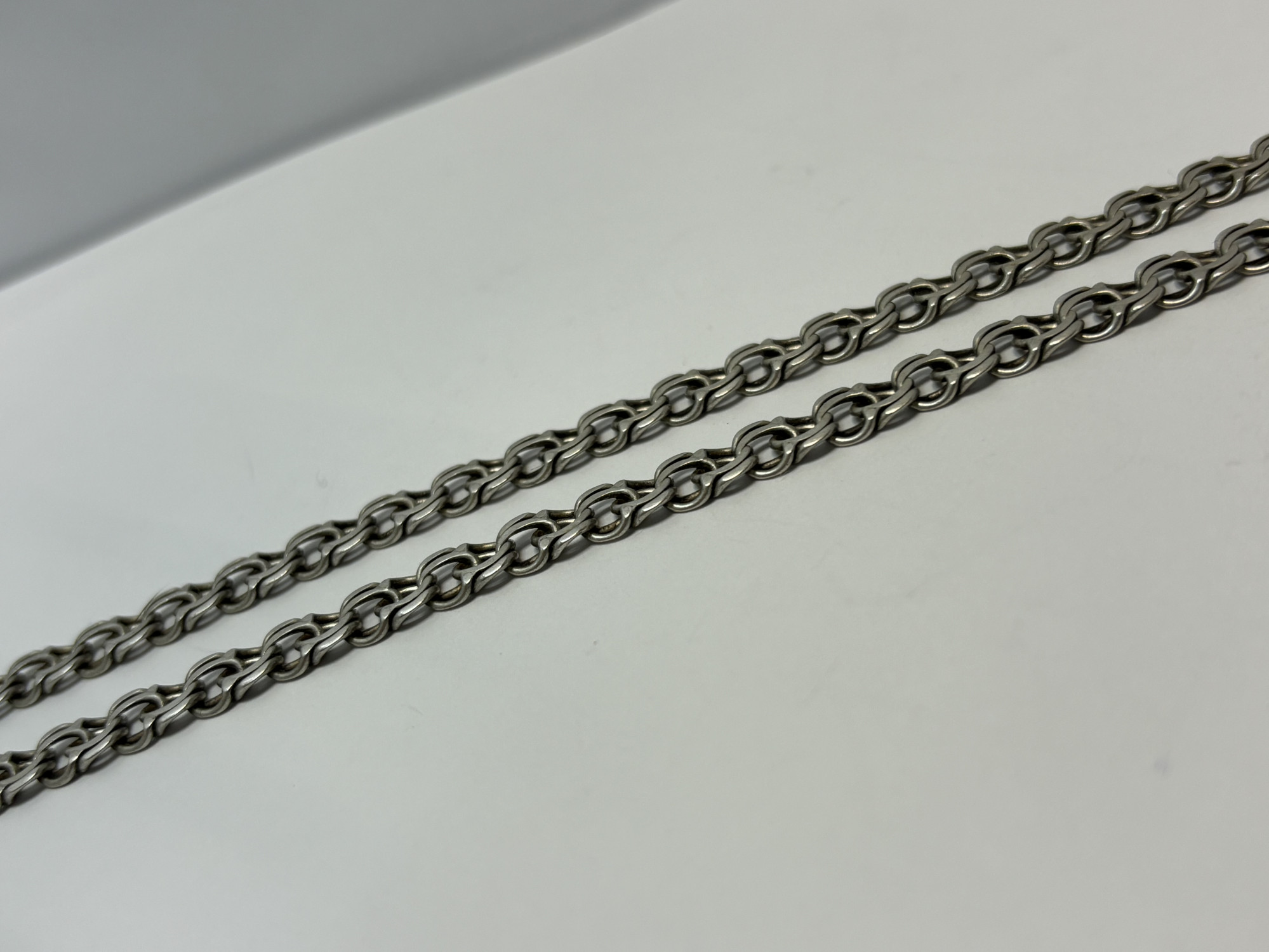 Серебряная цепь с плетением Бисмарк (33729311) 1