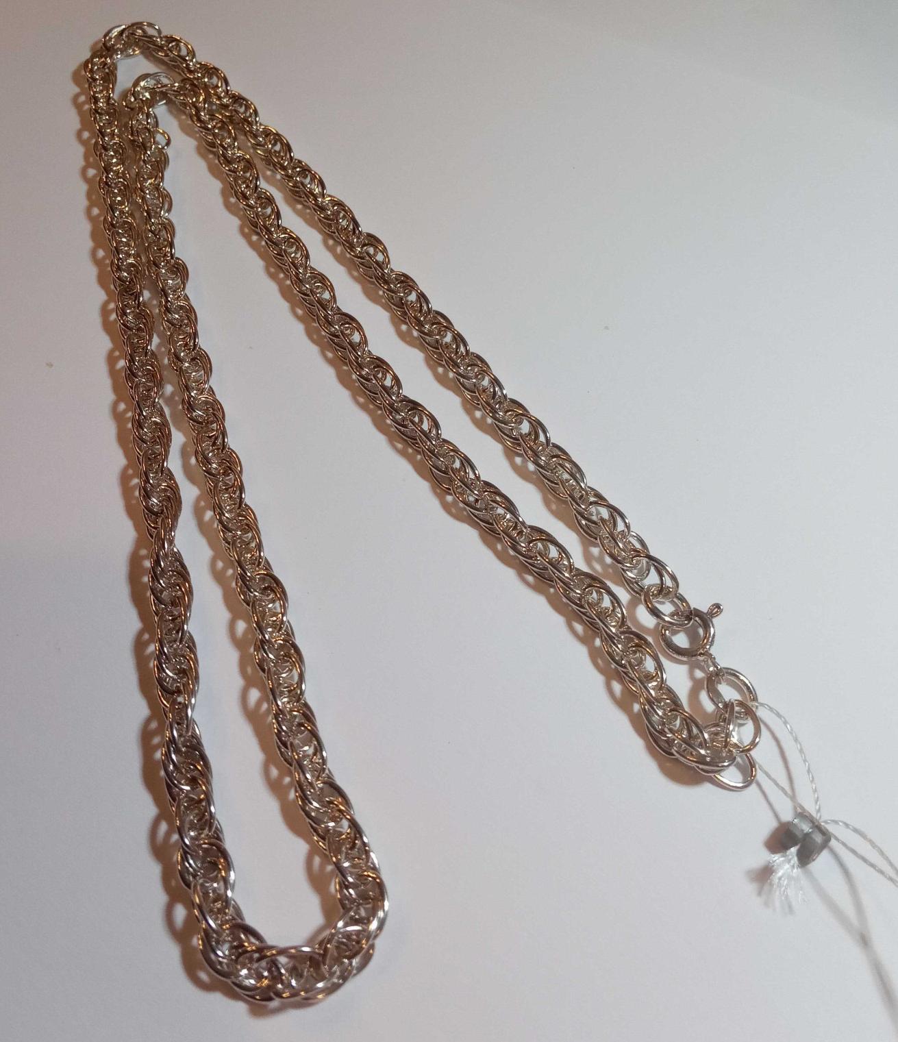 Срібний ланцюг з плетінням Кордове (27459377) 3