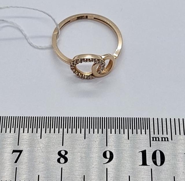 Кольцо из красного золота с цирконием (29981702)  4