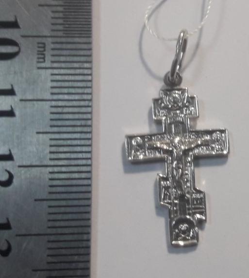 Срібний підвіс-хрест (28199523) 1
