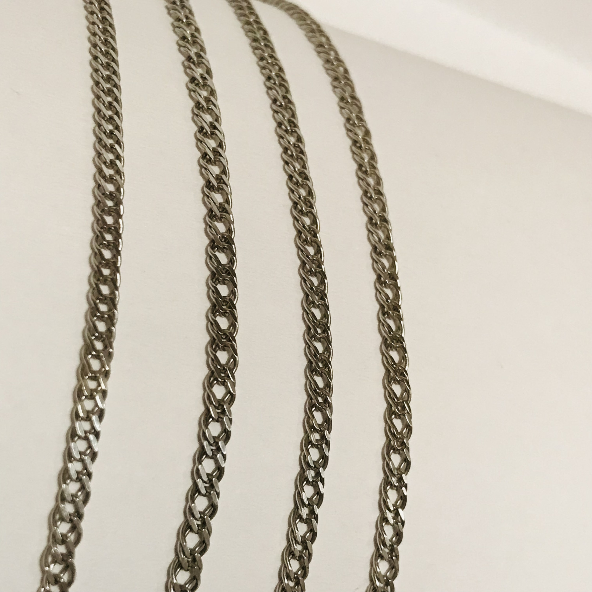 Серебряная цепь с плетением Двойной ромб (32212578) 5