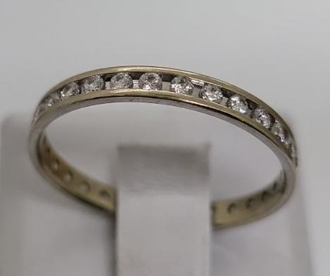 Кольцо из белого золота с цирконием (33753517) 0