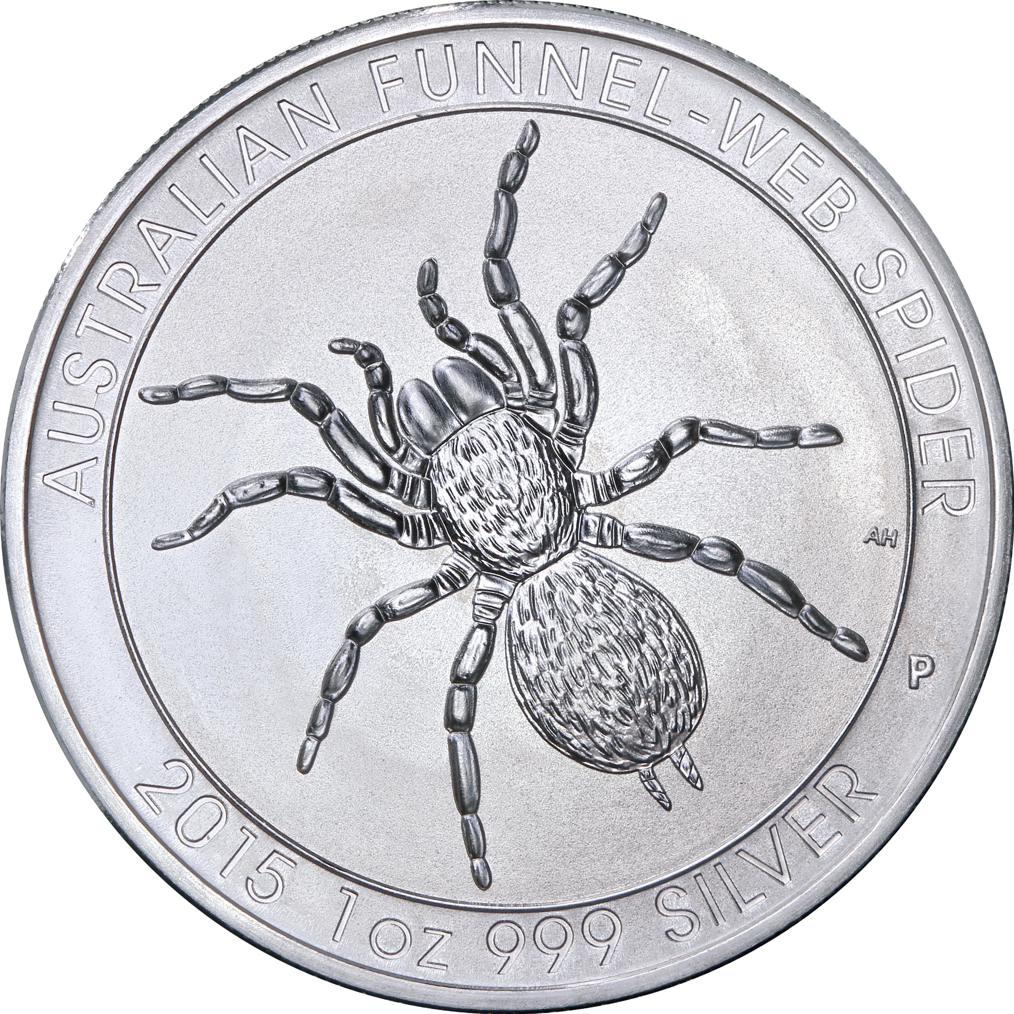 Серебряная монета 1oz Воронковый Паук 1 доллар 2015 Австралия (29128299) 8