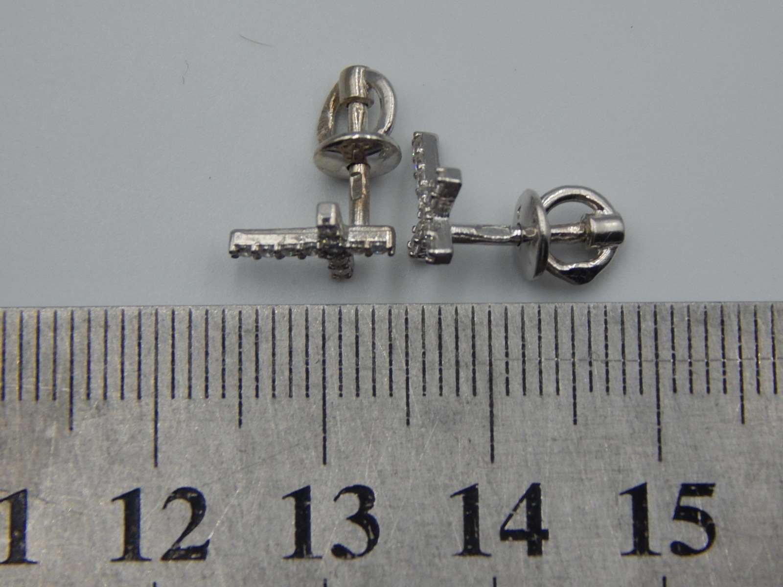 Серебряные серьги с цирконием (32417788) 4