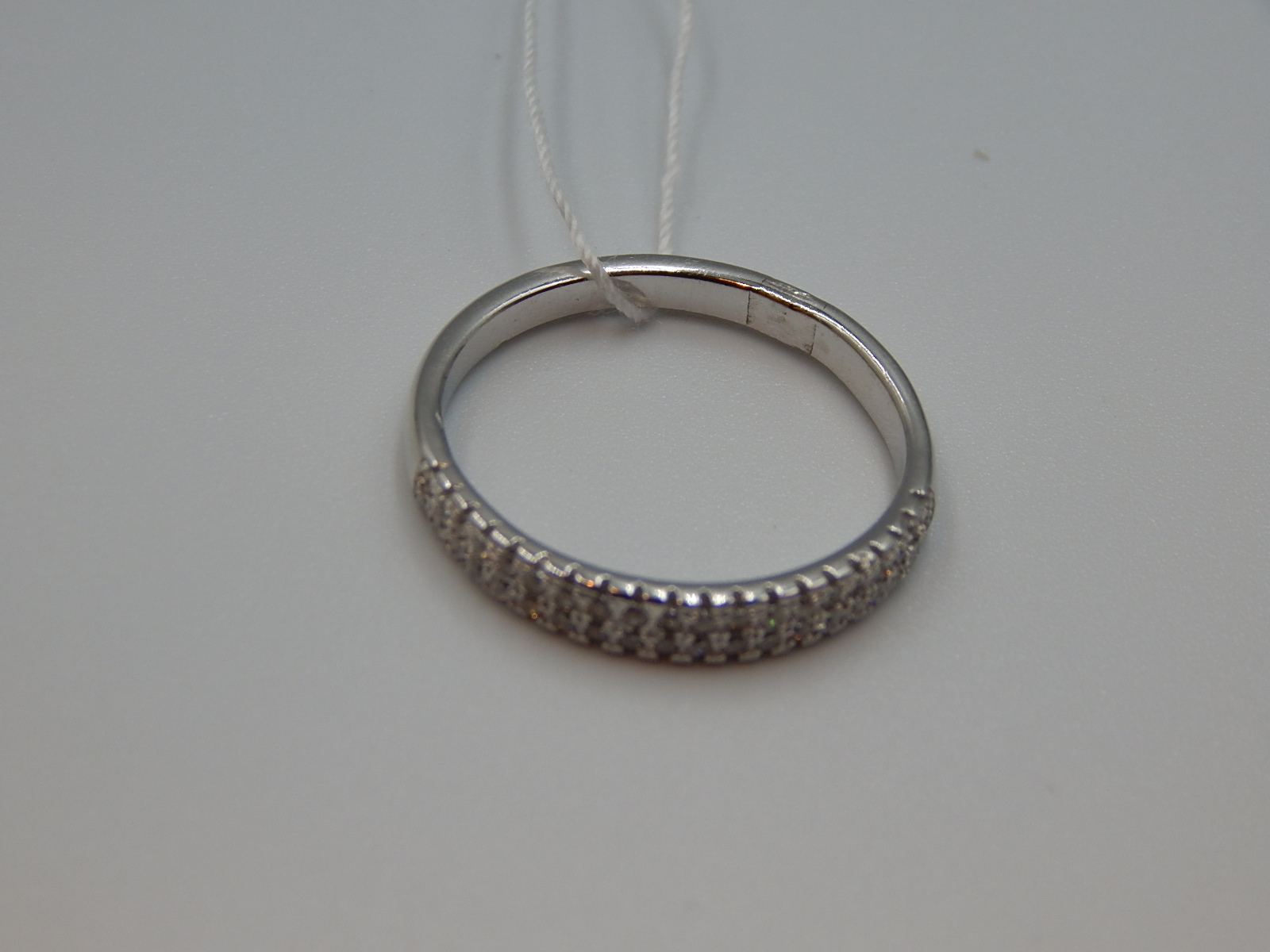 Серебряное кольцо с цирконием (30536959) 3
