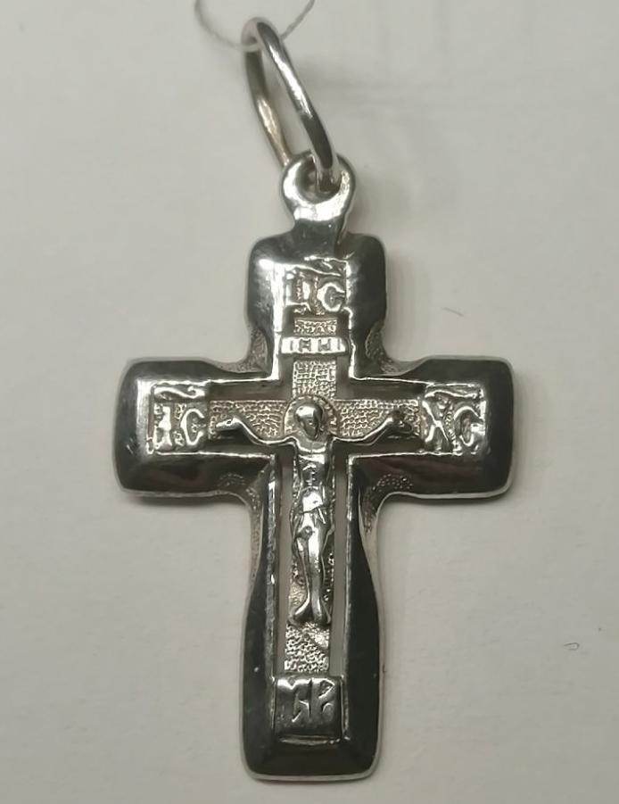Срібний підвіс-хрест (28604999) 0