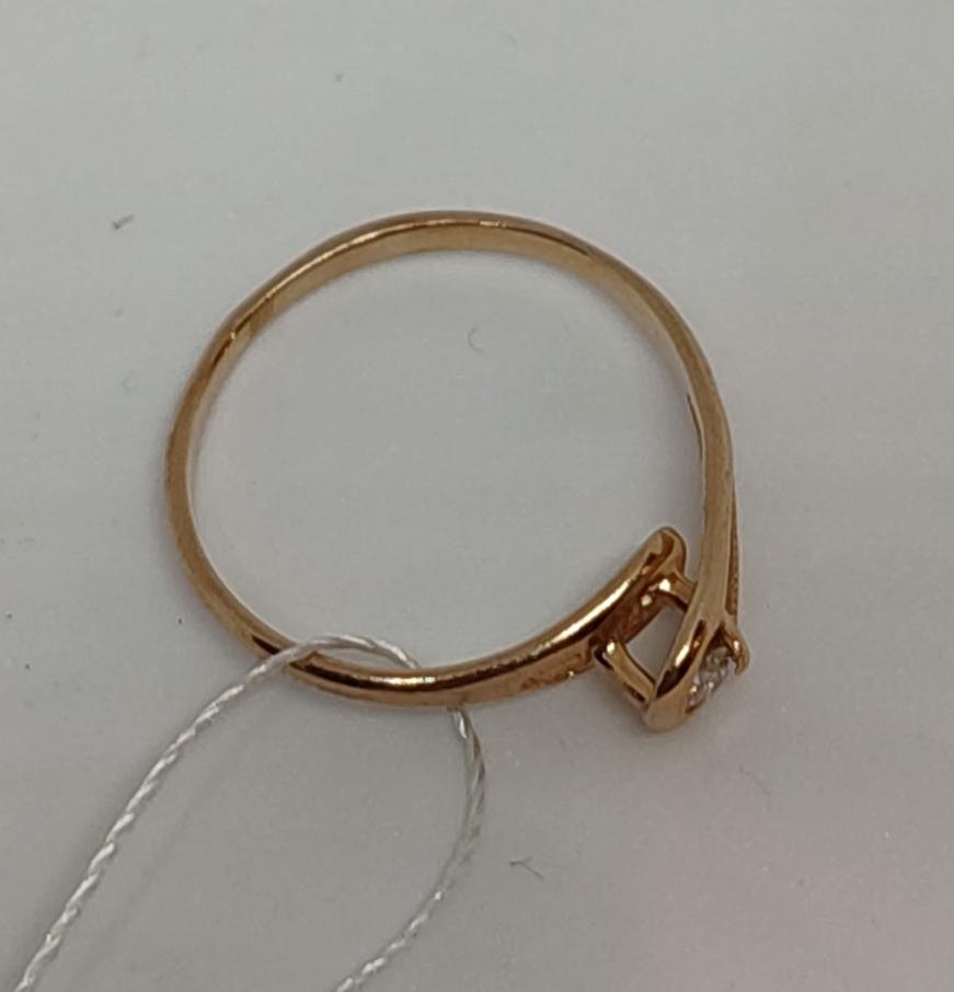 Кольцо из красного золота с бриллиантами (27417900) 4