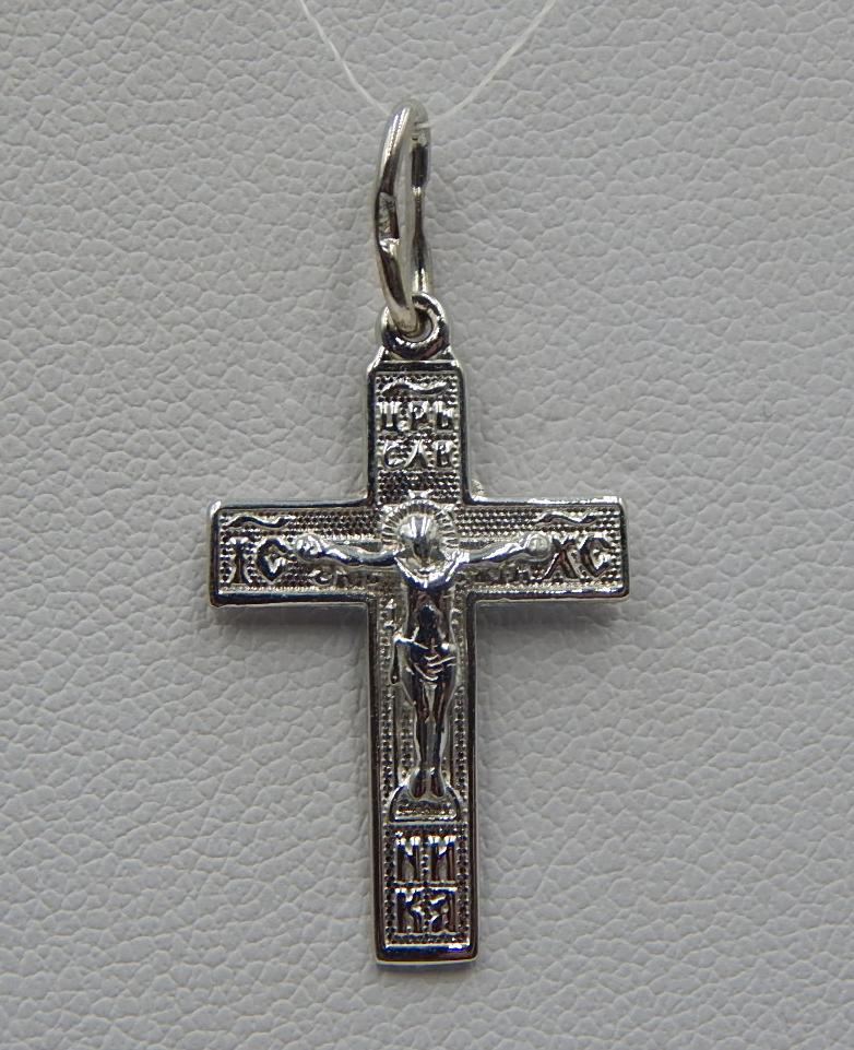 Срібний підвіс-хрест (32390071) 0