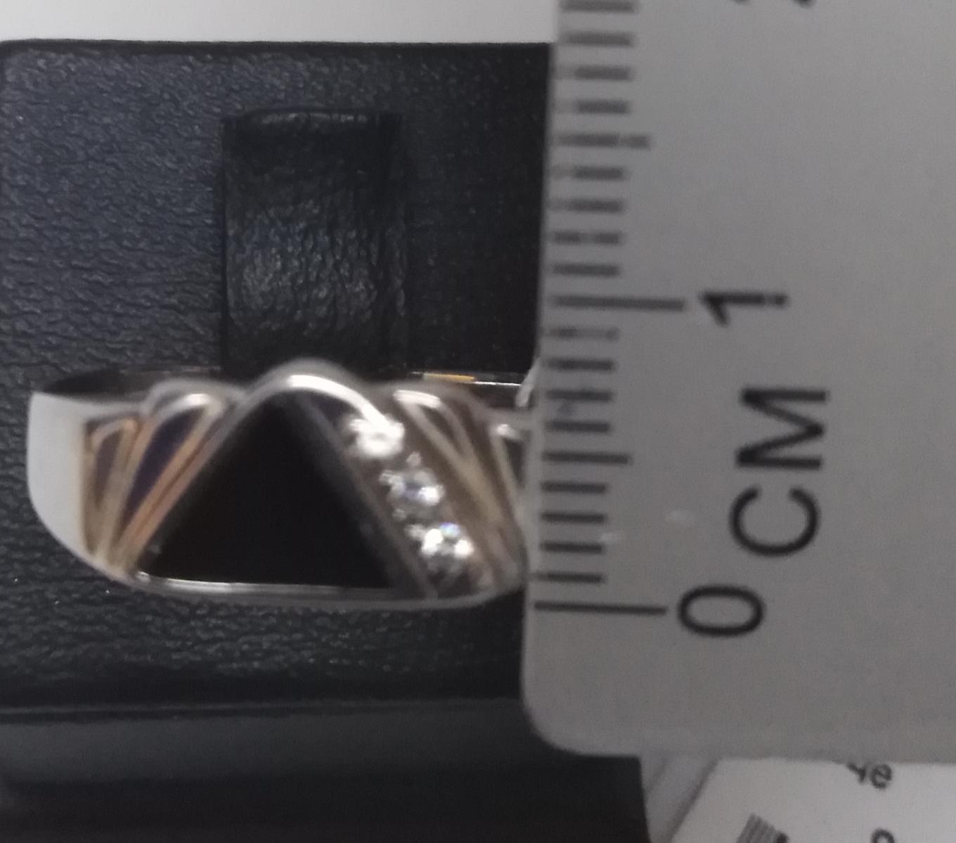 Срібний перстень з емаллю та цирконієм (30843691) 3