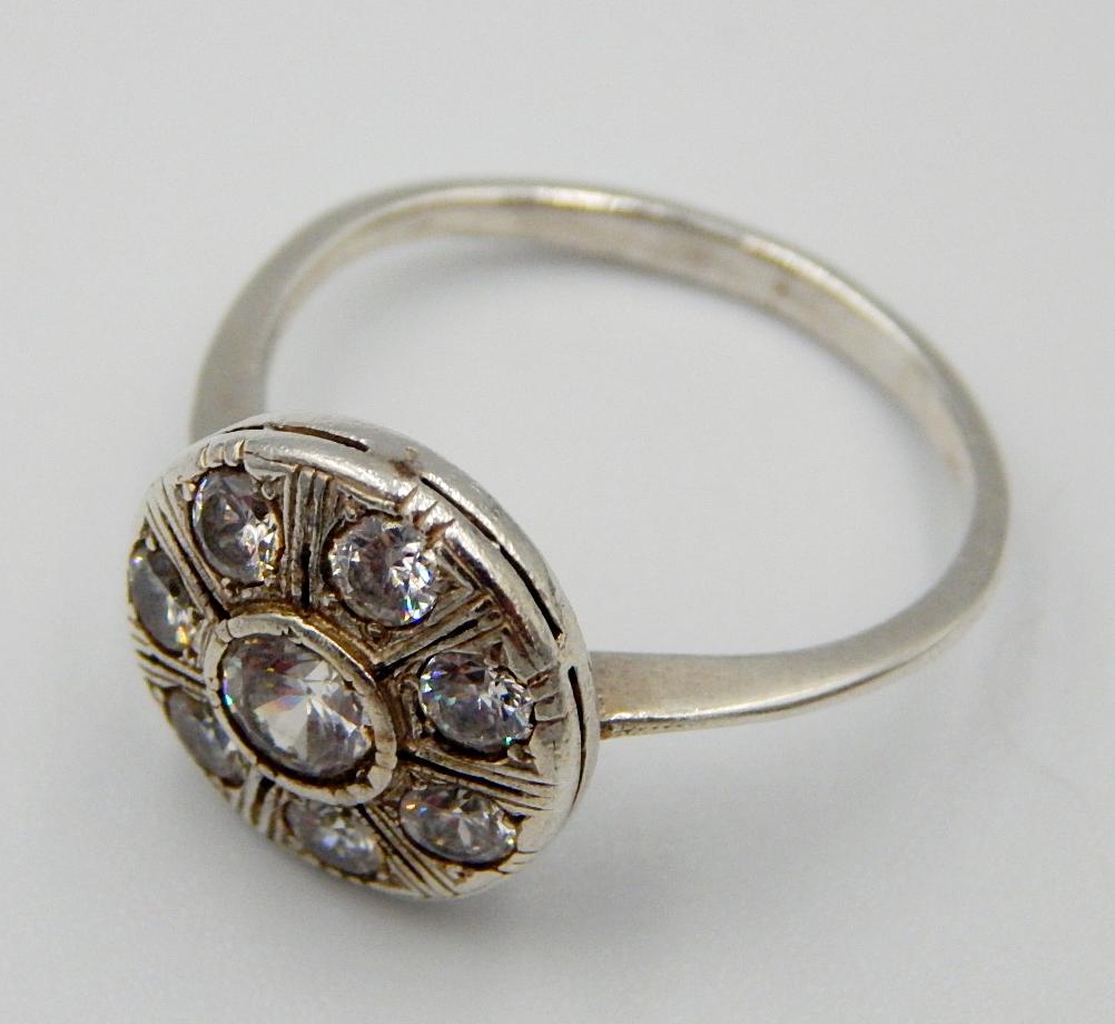 Серебряное кольцо с цирконием (32935958) 5