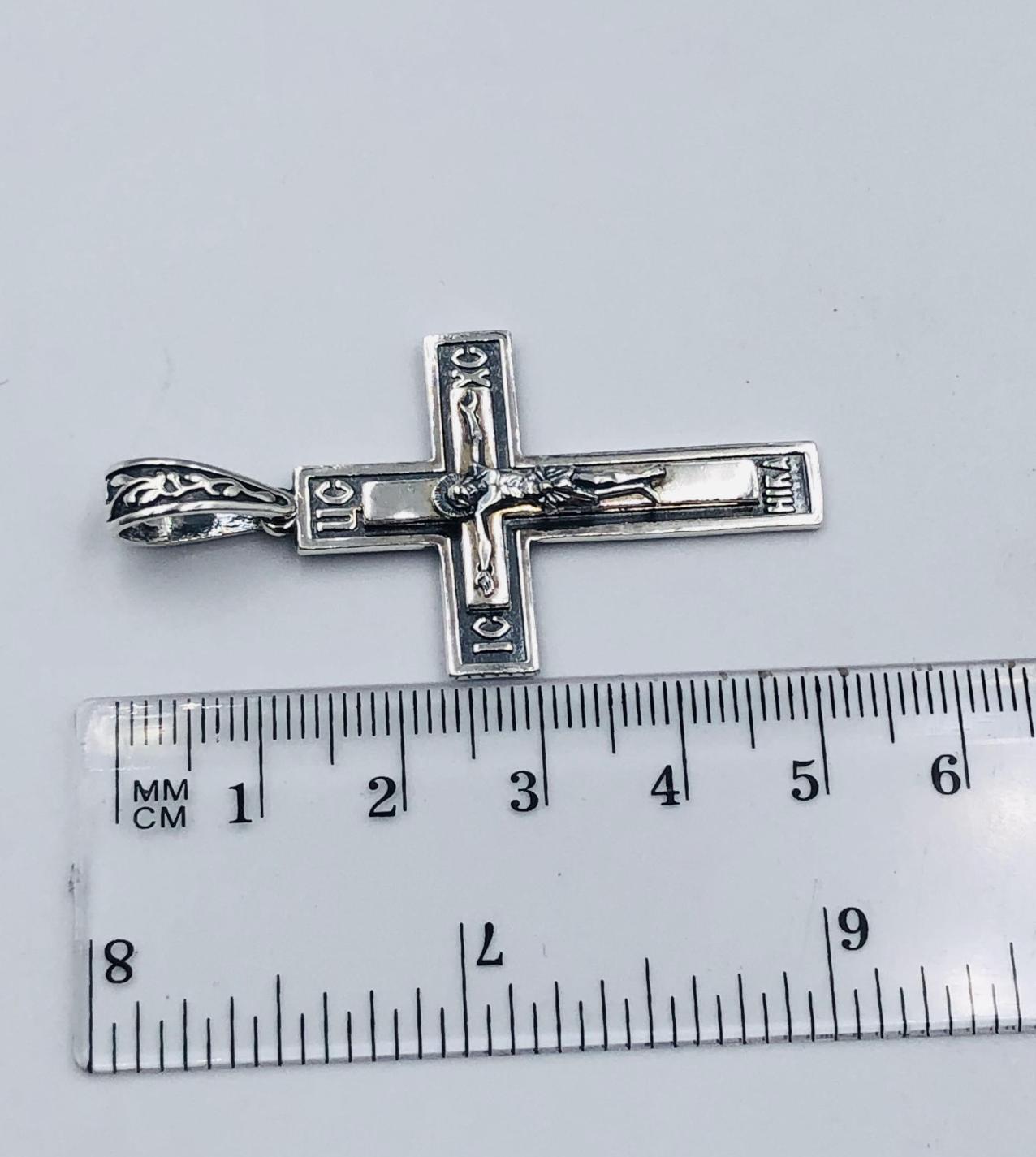 Срібний підвіс-хрест (33895606) 2