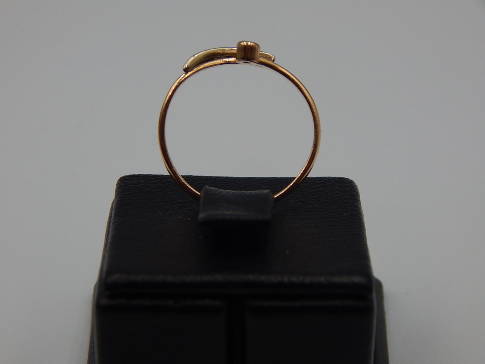 Кольцо из красного и желтого золота с цирконием (31945349) 4